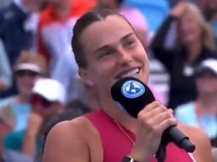 Sabalenka Talks