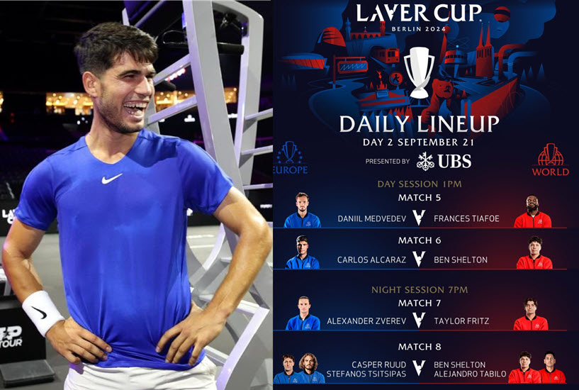 Alcaraz To Play On Saturday For Team Europe