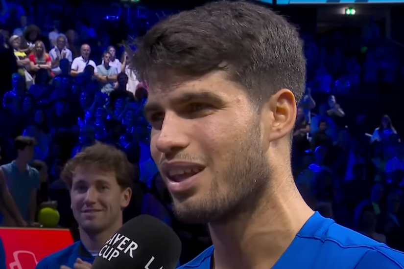 Carlos Alcaraz expresses his happiness after winning the Laver Cup Carlos Alcaraz Expresses His Happiness After Winning The Laver Cup