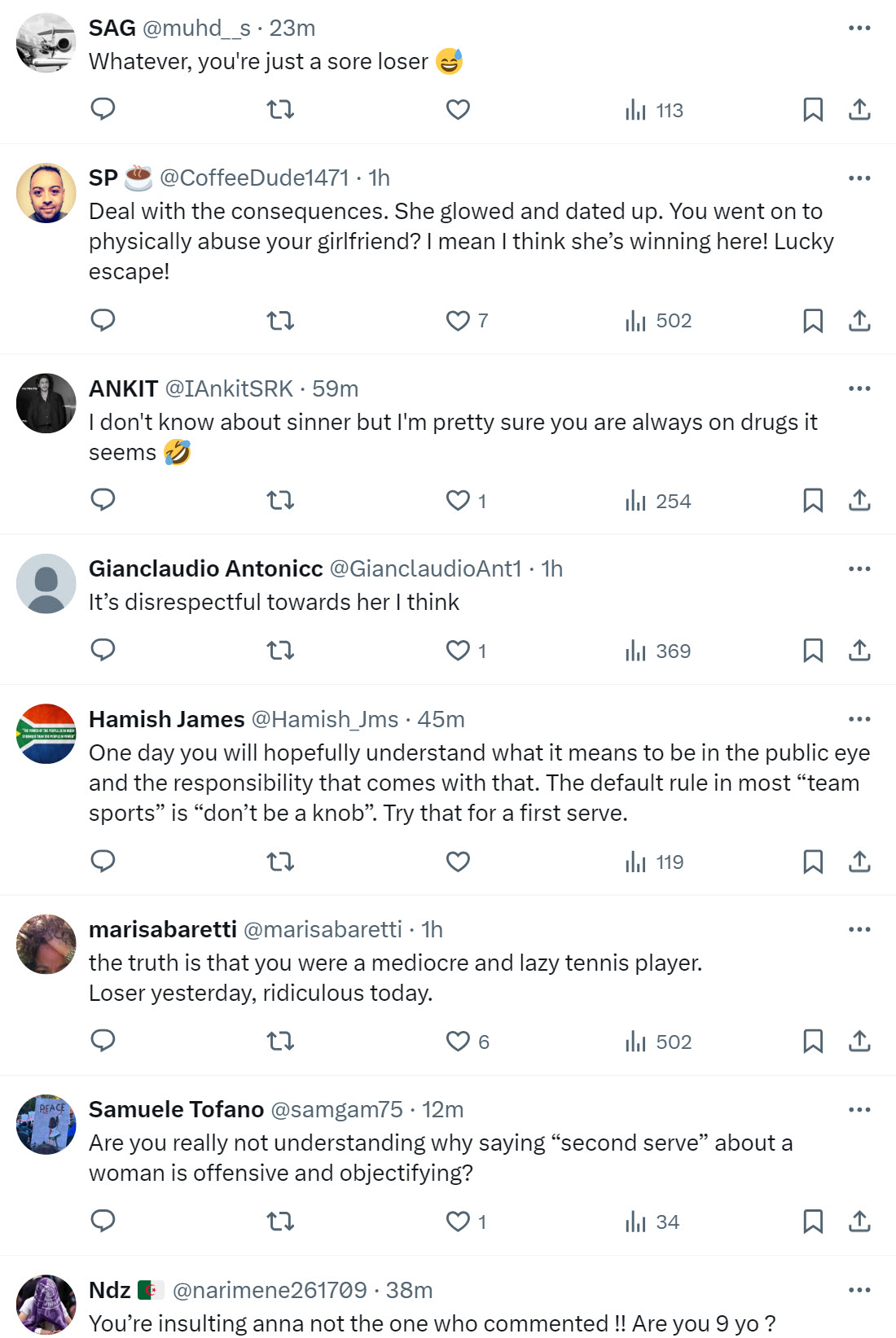 Criticism To Kyrgios 2