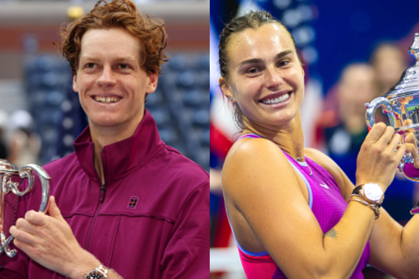 Jannik Sinner and Aryna Sabalenka appear on Jannik Kelly & Mark talk show on ABC