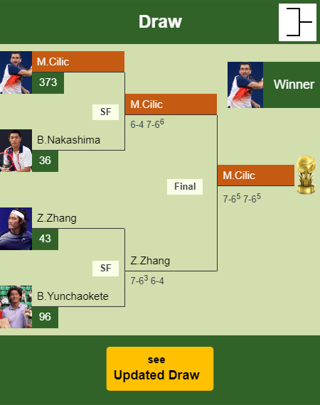 Marin Cilic Draw info