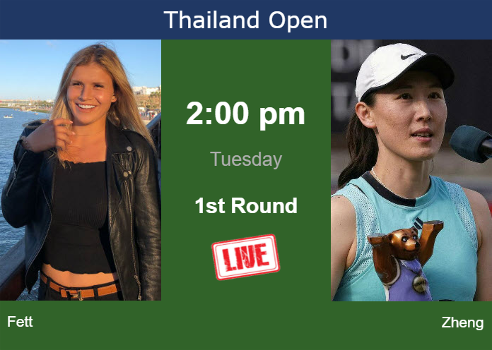 Monday Live Streaming Jana Fett vs Saisai Zheng