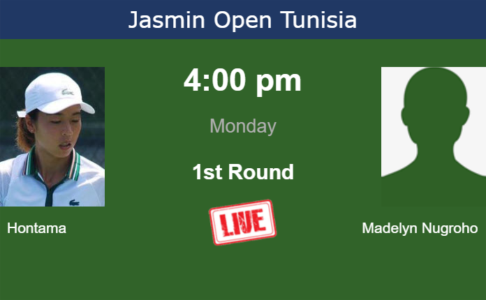 How to watch Hontama vs. Madelyn Nugroho on live streaming in Monastir on Monday Monday Live Streaming Mai Hontama vs Priska Madelyn Nugroho