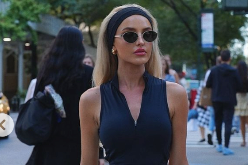 Morgan Riddle, Taylor Fritz’s girlfriend, causes a frenzy with her stylish tenniscore outfit for Beau’s US Open semifinal match