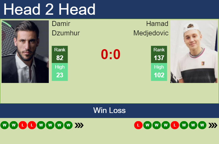 H2H, prediction of Damir Dzumhur vs Hamad Medjedovic in Istanbul Challenger with odds, preview, pick | 8th September 2024