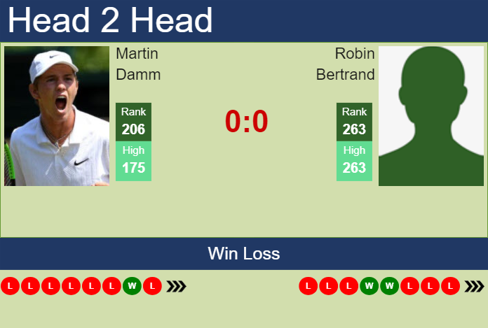 H2H, prediction of Martin Damm vs Robin Bertrand in Orleans Challenger with odds, preview, pick | 23rd September 2024