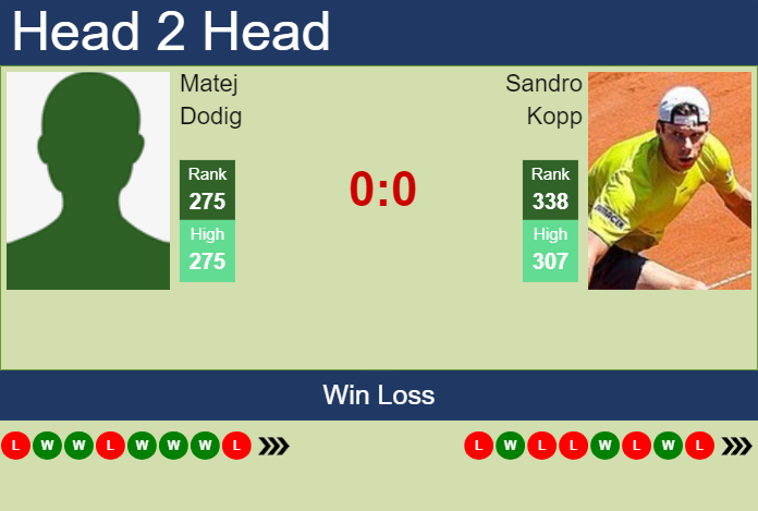 H2H, prediction of Matej Dodig vs Sandro Kopp in Lisbon Challenger with odds, preview, pick | 24th September 2024