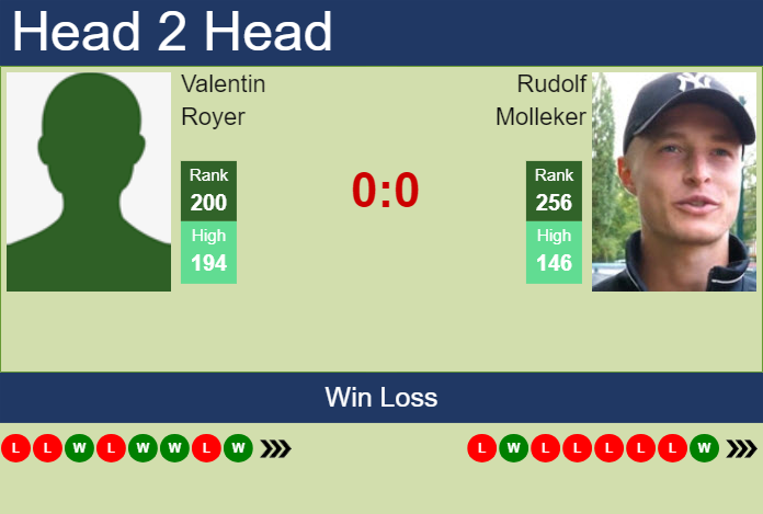 H2H, prediction of Valentin Royer vs Rudolf Molleker in Tulln Challenger with odds, preview, pick | 4th September 2024