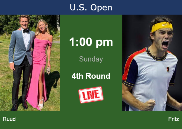 Sunday Live Streaming Casper Ruud vs Taylor Fritz