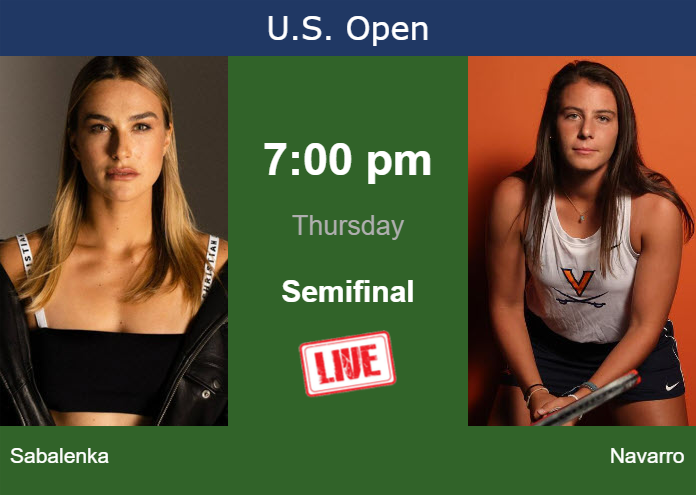 Thursday Live Streaming Aryna Sabalenka Vs Emma Navarro Thursday Live Streaming Aryna Sabalenka vs Emma Navarro