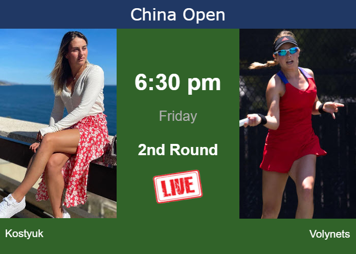 Thursday Live Streaming Marta Kostyuk Vs Katie Volynets Thursday Live Streaming Marta Kostyuk vs Katie Volynets