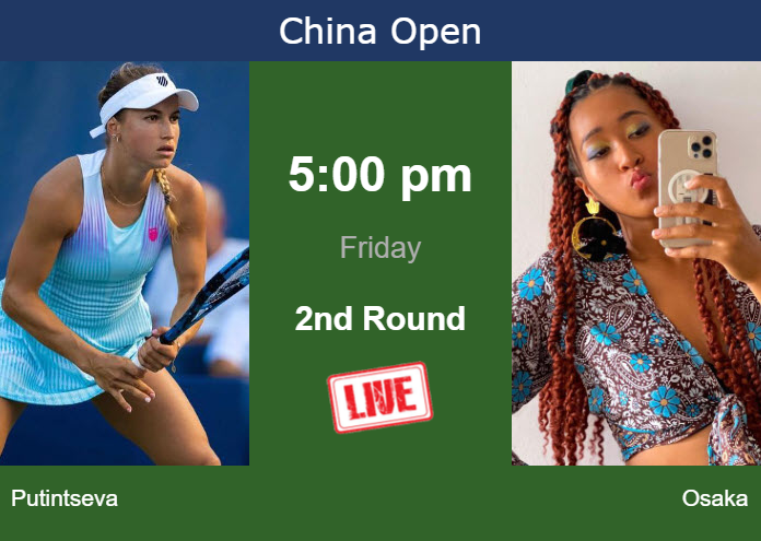 Thursday Live Streaming Yulia Putintseva vs Naomi Osaka
