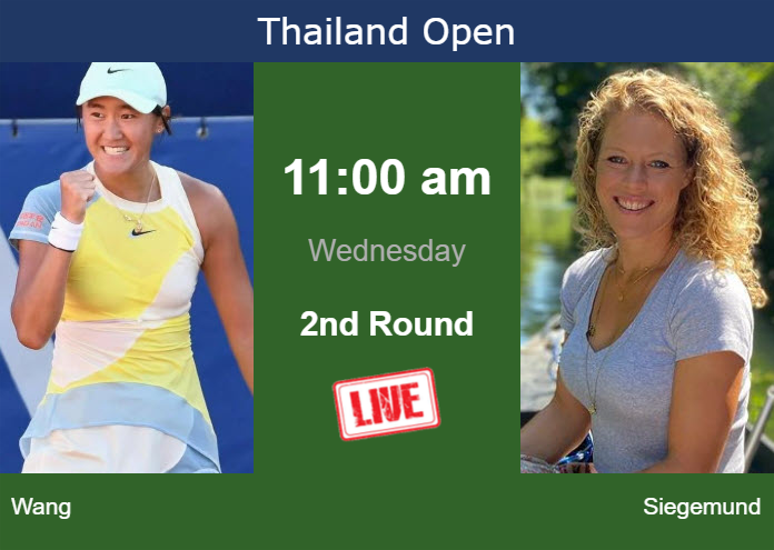 Tuesday Live Streaming Xiyu Wang vs Laura Siegemund