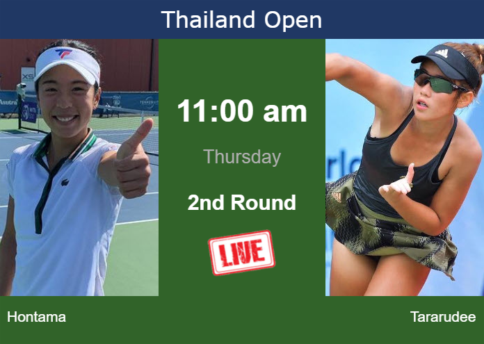 Wednesday Live Streaming Mai Hontama vs Lanlana Tararudee