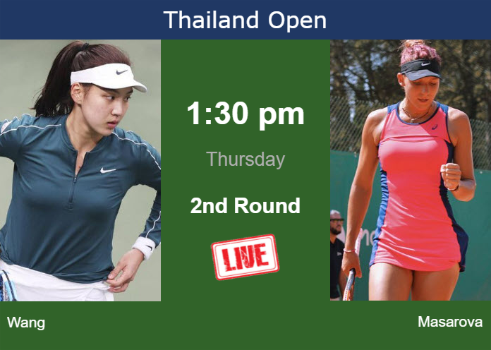 Wednesday Live Streaming Xinyu Wang vs Rebeka Masarova