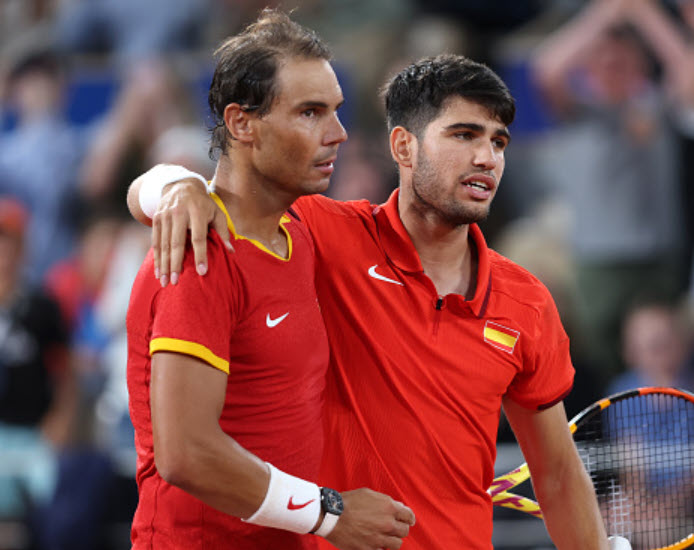 Alcaraz says that he will miss Nadal and his experience at the Laver Cup Alcaraz And Nadal At Olympics