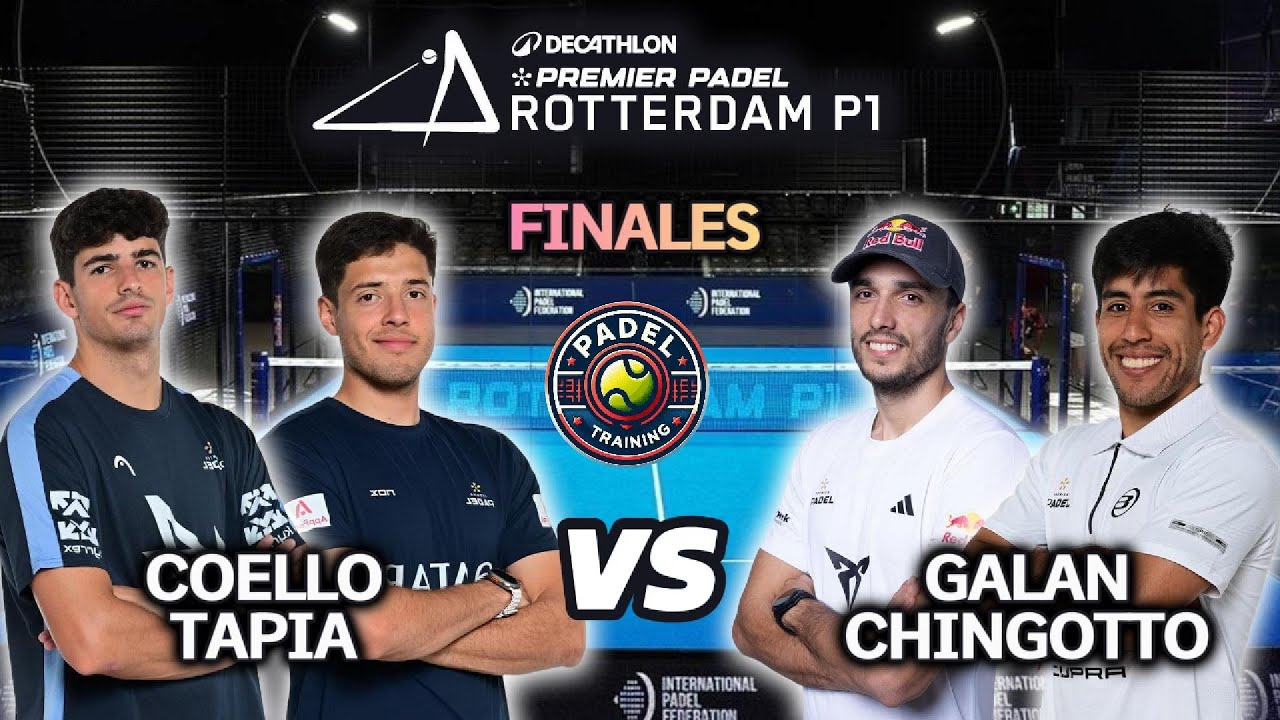 In straight sets, Coello and Tapia defeat Galan and Chingotto to win the Rotterdam P1 padel title.