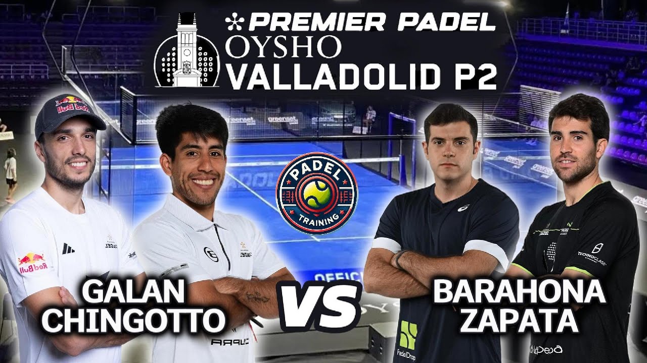 In the Vallaloid P2 padel tournament, Chingotto and Galan defeated Barahona and Teodoro Zapata.