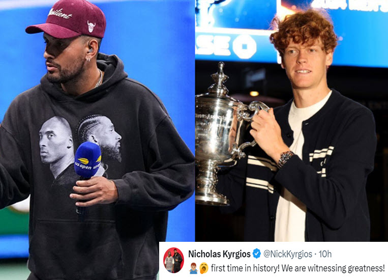 Nick Kyrgios takes yet another dig at Sinner on doping after his US Open win