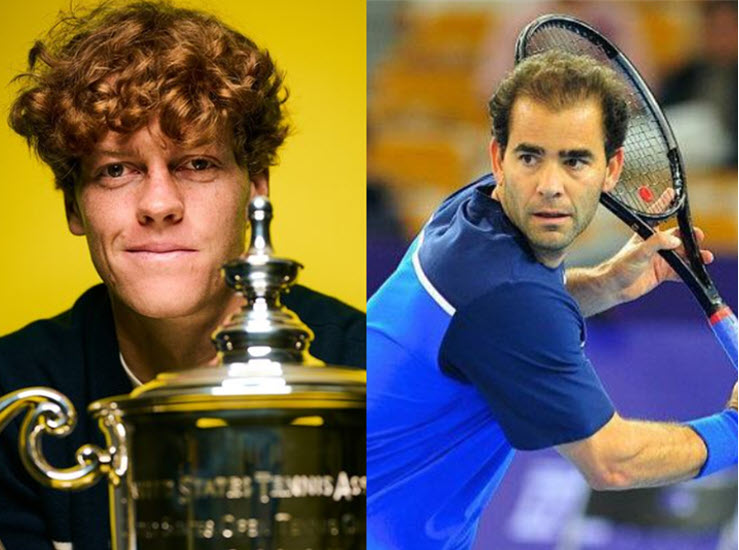 Former Italian legend compares Sinner to Pete Sampras and predicts that the young player will break all his records