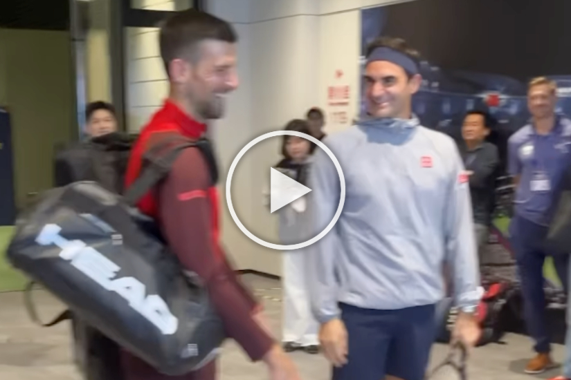 “Ehy old man” – The lovely reunion of Federer and Djokovic in Shanghai