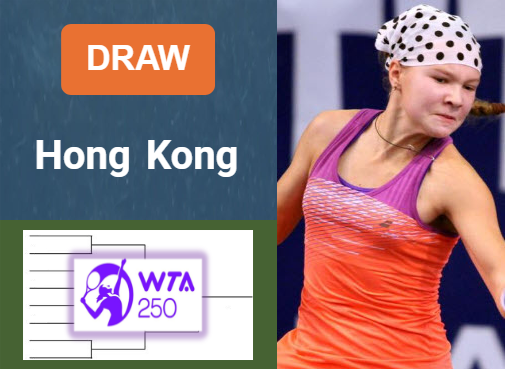 WTA  HONG KONG DRAW, PRIZE MONEY. Shnaider, Boulter, Annie Fernandez, Wang are the top seeds