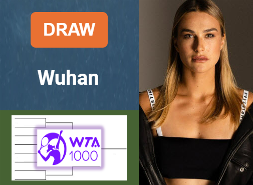 WTA  WUHAN DRAW, PRIZE MONEY. Sabalenka, Pegula, Paolini, Gauff are the leaders