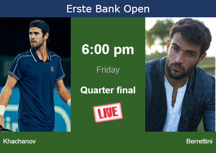 Friday Live Streaming Karen Khachanov Vs Matteo Berrettini Friday Live Streaming Karen Khachanov vs Matteo Berrettini