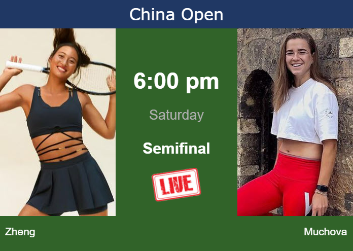 Friday Live Streaming Qinwen Zheng vs Karolina Muchova