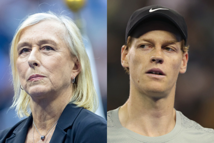 Martina Navratilova criticizes Wada for appeal in Jannik Sinner doping case