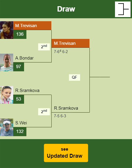 Martina Trevisan Draw info