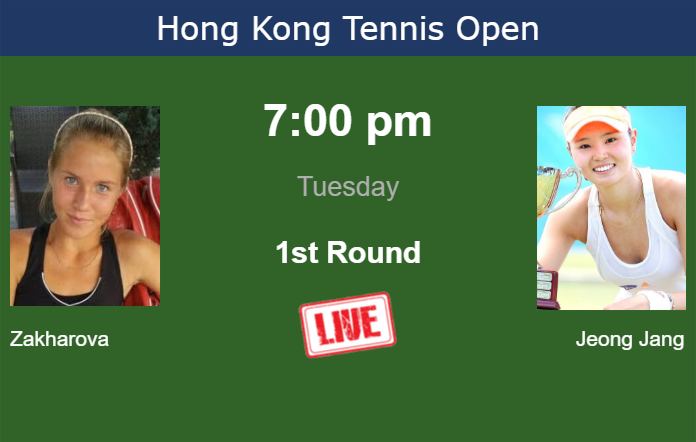 How to watch Zakharova vs. Jeong Jang on live streaming in Hong Kong on Tuesday