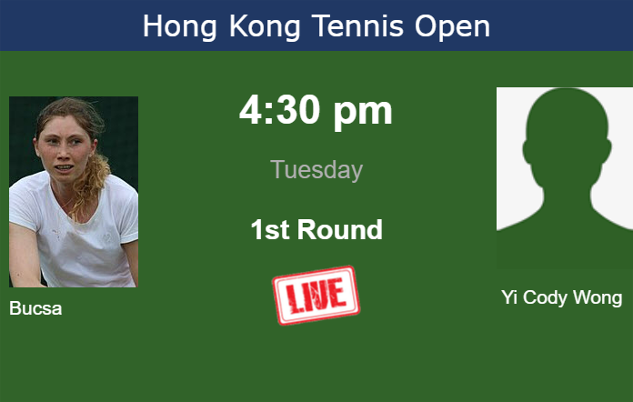 Monday Live Streaming Cristina Bucsa vs Hong Yi Cody Wong