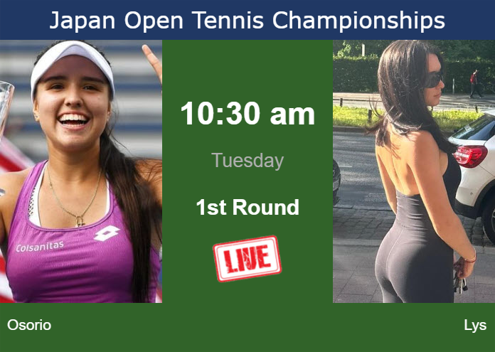 How to watch Osorio vs. Lys on live streaming in Osaka on Tuesday