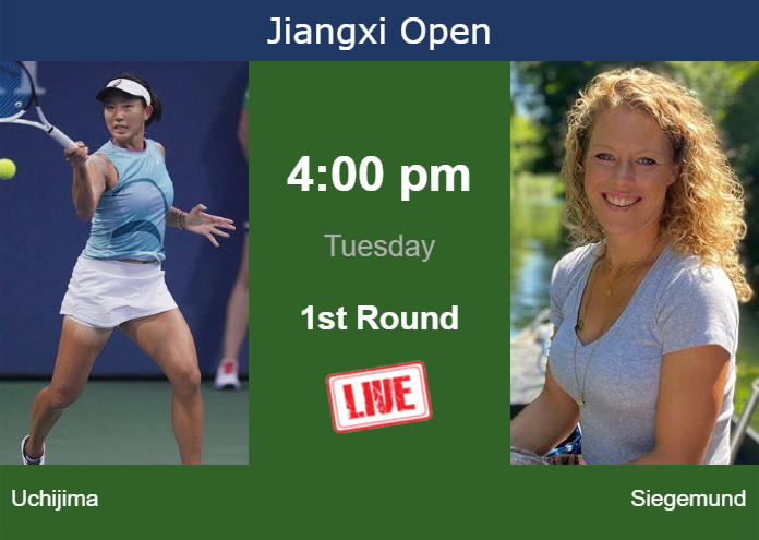 How to watch Uchijima vs. Siegemund on live streaming in Jiujiang on Tuesday