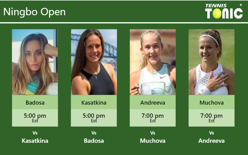 Paula Badosa-Daria Kasatkina-Mirra Andreeva-Karolina Muchova Stats info