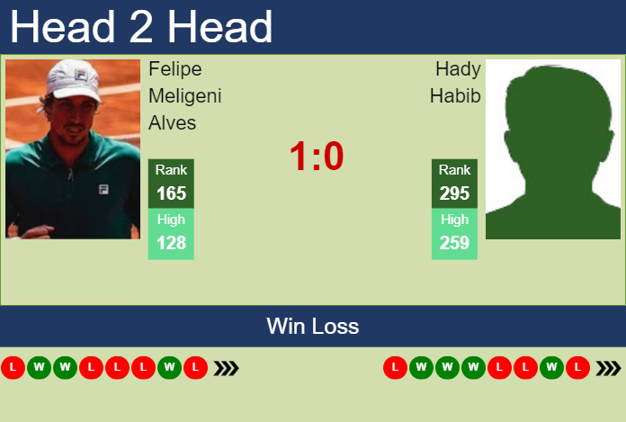 H2H, prediction of Felipe Meligeni Alves vs Hady Habib in Villa Maria Challenger with odds, preview, pick | 8th October 2024