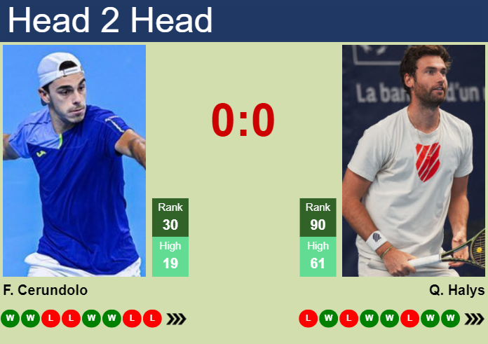 H2H, prediction of Francisco Cerundolo vs Quentin Halys in Paris with odds, preview, pick | 28th October 2024