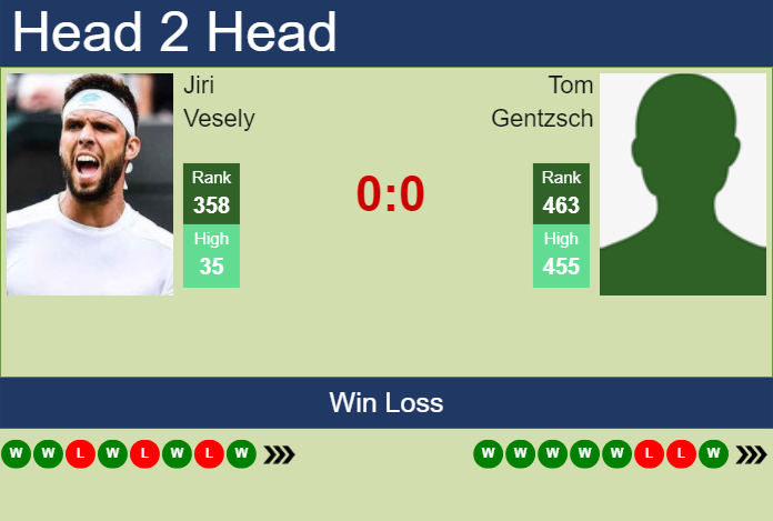 H2H, prediction of Jiri Vesely vs Tom Gentzsch in St. Brieuc Challenger with odds, preview, pick | 14th October 2024