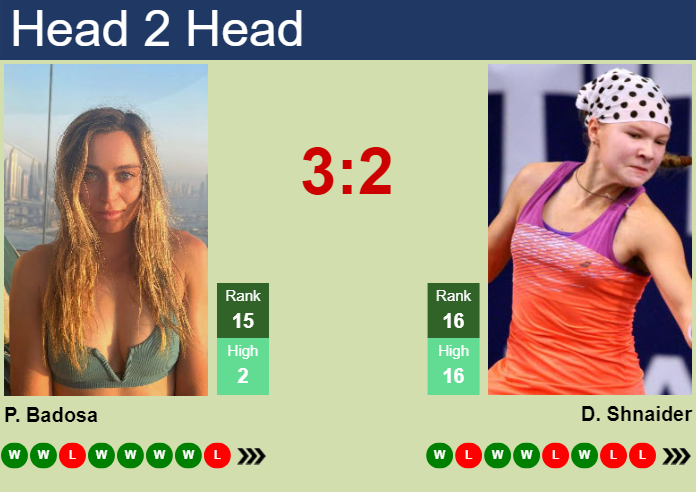 H2H, prediction of Paula Badosa vs Diana Shnaider in Ningbo with odds, preview, pick | 14th October 2024