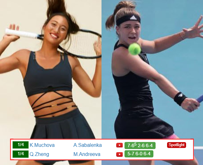 Qinwen Zheng Karolina Muchova who win info