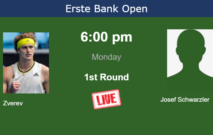 Sunday Live Streaming Alexander Zverev vs Joel Schwaerzler