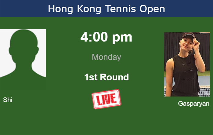 How to watch Shi vs. Gasparyan on live streaming in Hong Kong on Monday