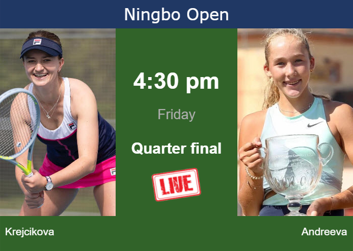 Thursday Live Streaming Barbora Krejcikova Vs Mirra Andreeva Thursday Live Streaming Barbora Krejcikova vs Mirra Andreeva