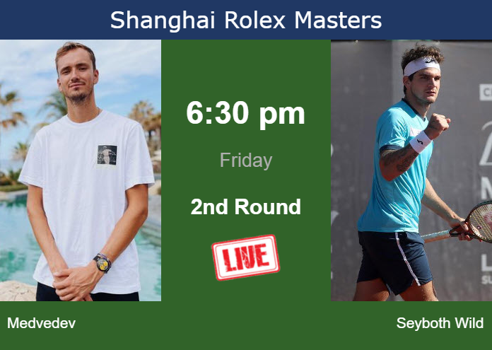 Thursday Live Streaming Daniil Medvedev vs Thiago Seyboth Wild