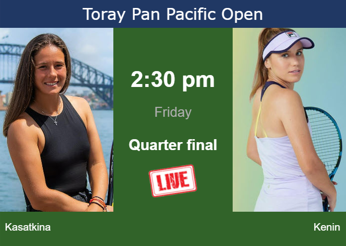 How to watch Kasatkina vs. Kenin on live streaming in Tokyo on Friday