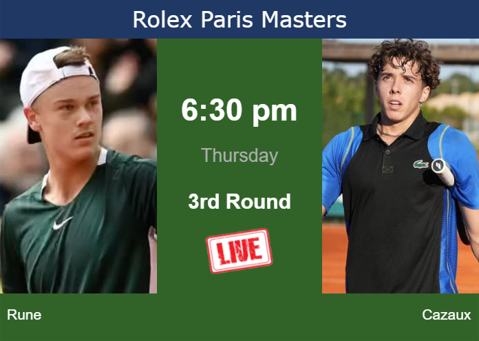 Thursday Live Streaming Holger Rune Vs Arthur Cazaux Thursday Live Streaming Holger Rune vs Arthur Cazaux