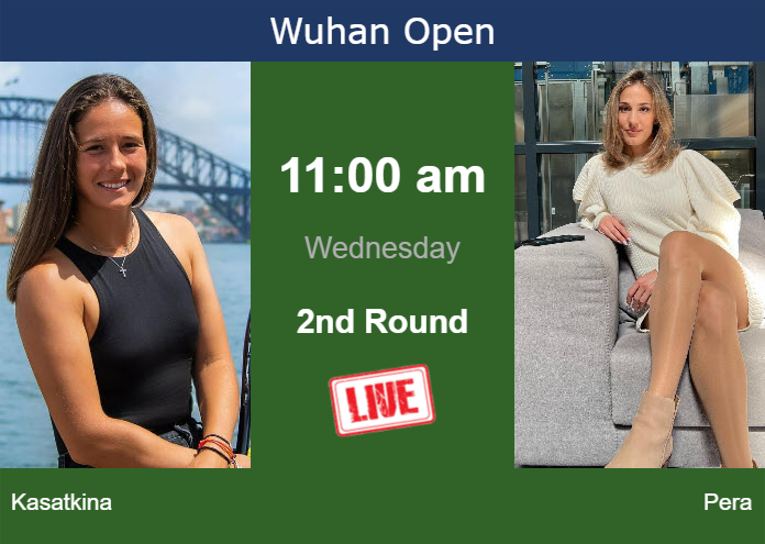 Tuesday Live Streaming Daria Kasatkina vs Bernarda Pera