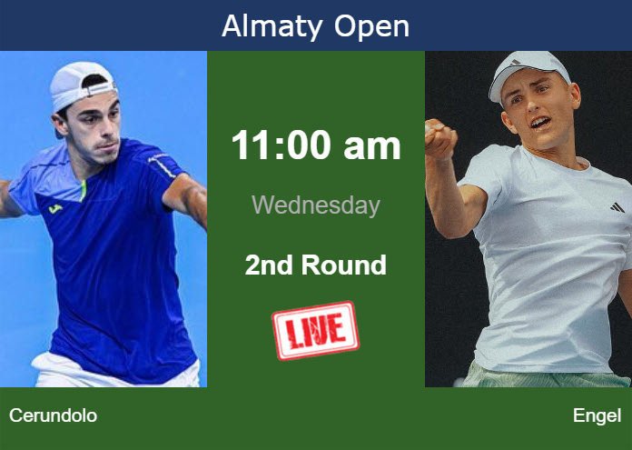 Tuesday Live Streaming Francisco Cerundolo vs Justin Engel